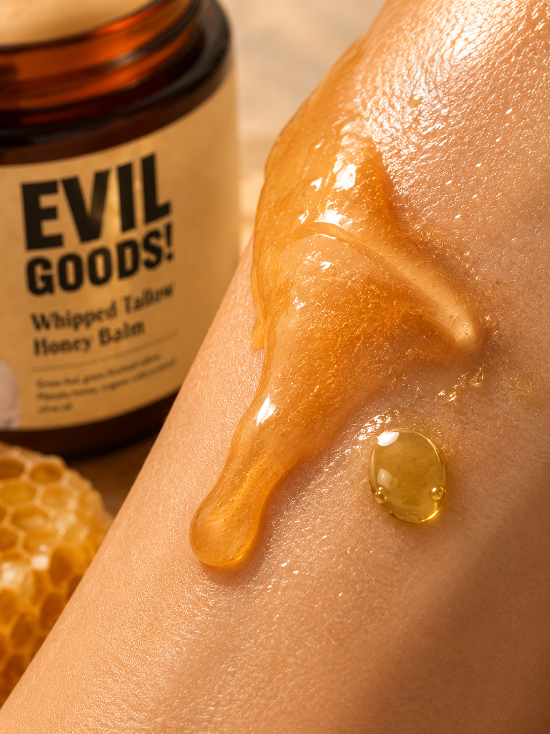EvilGoods™  Balsamo de Ternera y Miel  — Hidratación Luxe Natural Editor de texto enriquecido
