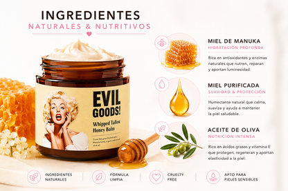 EvilGoods™  Balsamo de Ternera y Miel  — Hidratación Luxe Natural Editor de texto enriquecido