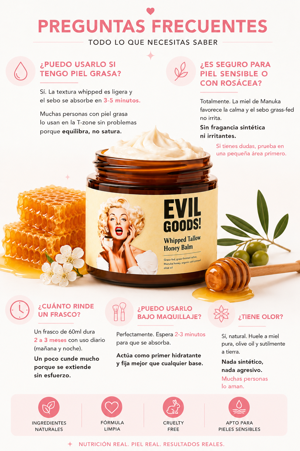 EvilGoods™  Balsamo de Ternera y Miel  — Hidratación Luxe Natural Editor de texto enriquecido