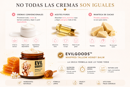 EvilGoods™  Balsamo de Ternera y Miel  — Hidratación Luxe Natural Editor de texto enriquecido