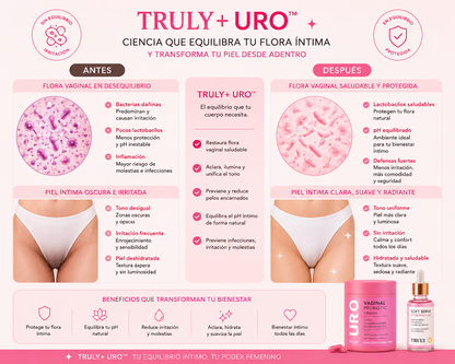 TRULY+URO™  Pack Premium Urológico + Probiótico Vaginal