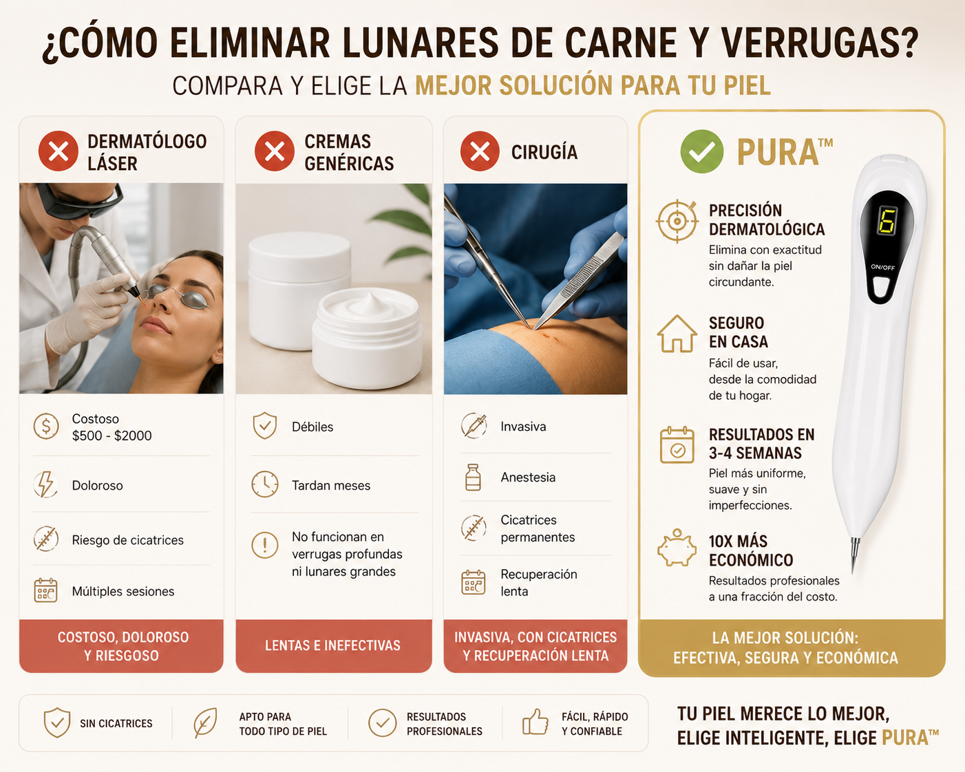 Pura™ Removedor Dermatológico de Precisión