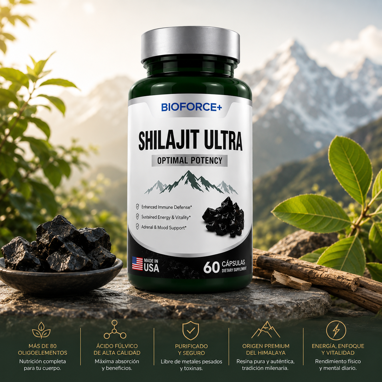 Shilajit Ultra™ — Energía & Resistencia Natural
