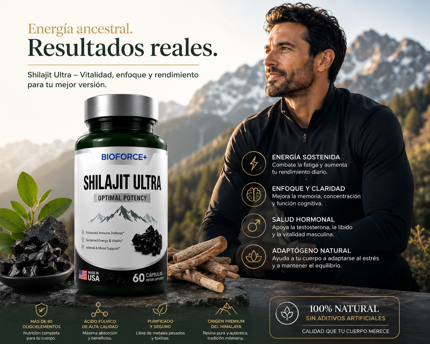 Shilajit Ultra™ — Energía & Resistencia Natural