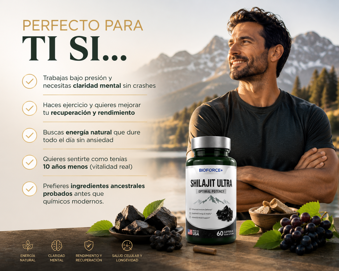 Shilajit Ultra™ — Energía & Resistencia Natural