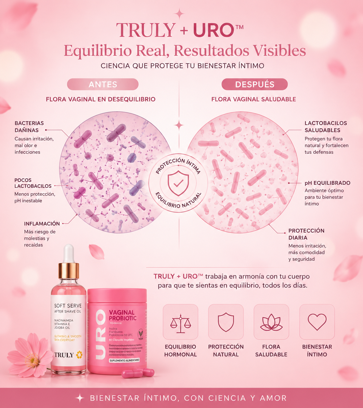 TRULY+URO™  Pack Premium Urológico + Probiótico Vaginal